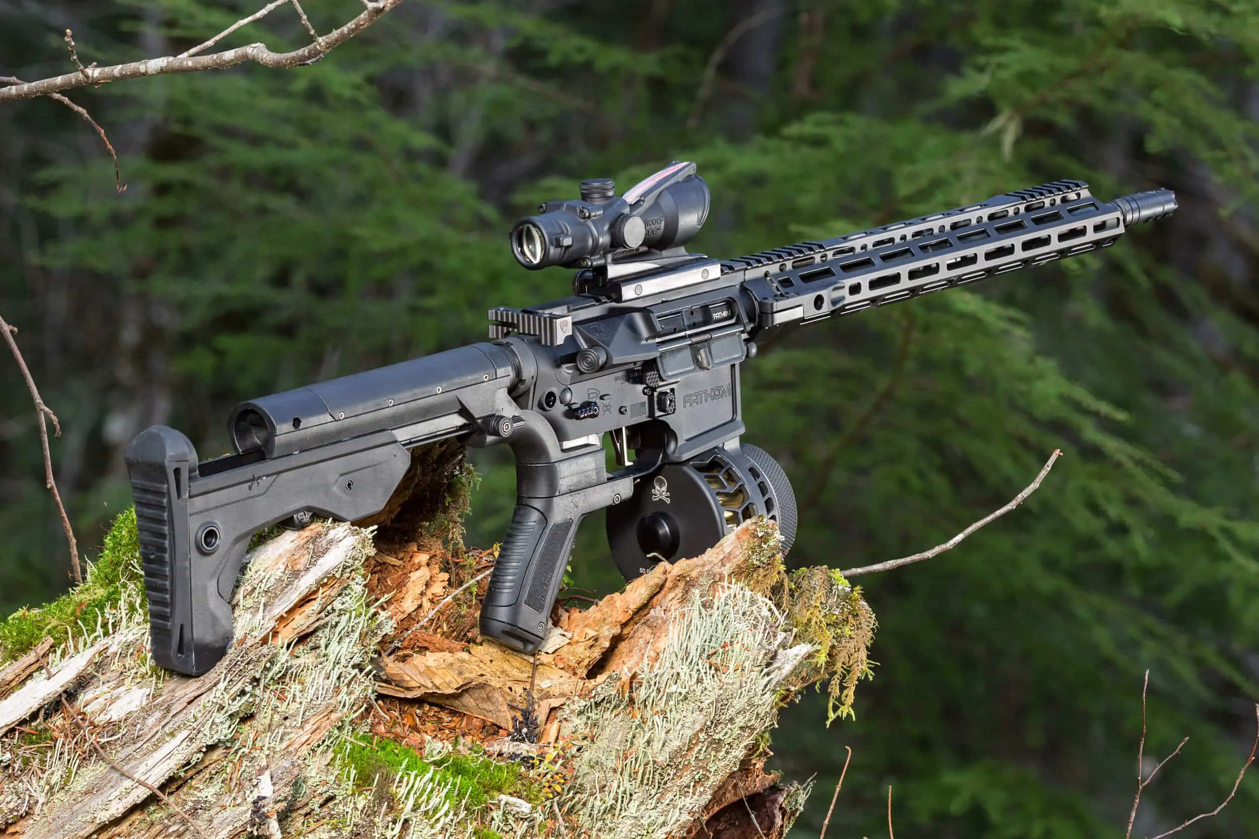 Slide Fire bump stock in action